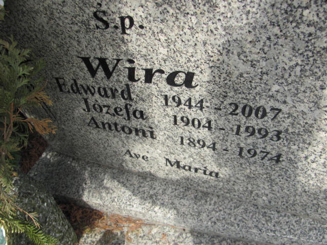 Grób EDWARD WIRA