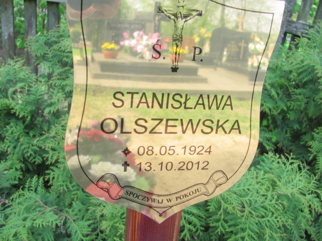 Grób STANISŁAWA OLSZEWSKA